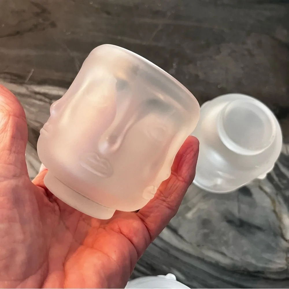 Infinite Buddha Frosted Tiki Cups Votives Three
